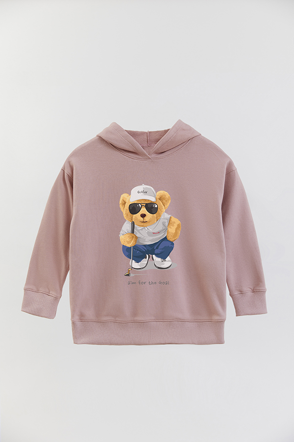 HOODIE RUSTICO KID TEDDY AIM FOR THE GOAL