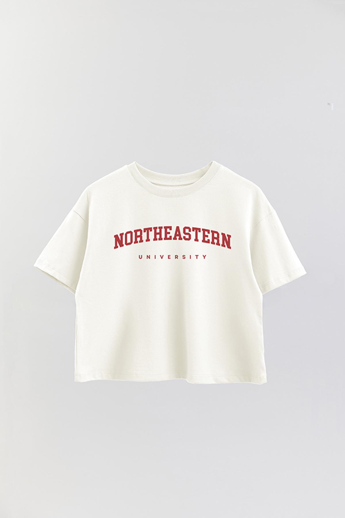 REMERA CROP ESTAMPADA WCV NORTHEASTERN