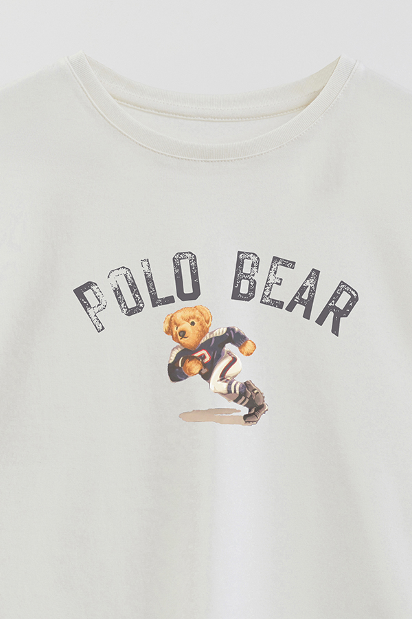 REMERA GB OVERSIZE POLO BEAR TXT