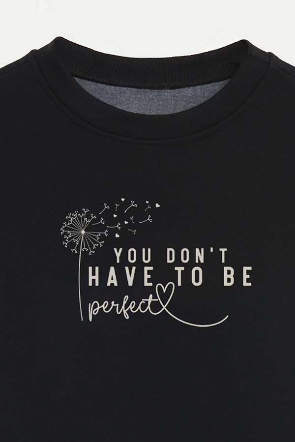 BUZO CROP FRISA ESTAMPADO MINIMAL LOVE PERFECT