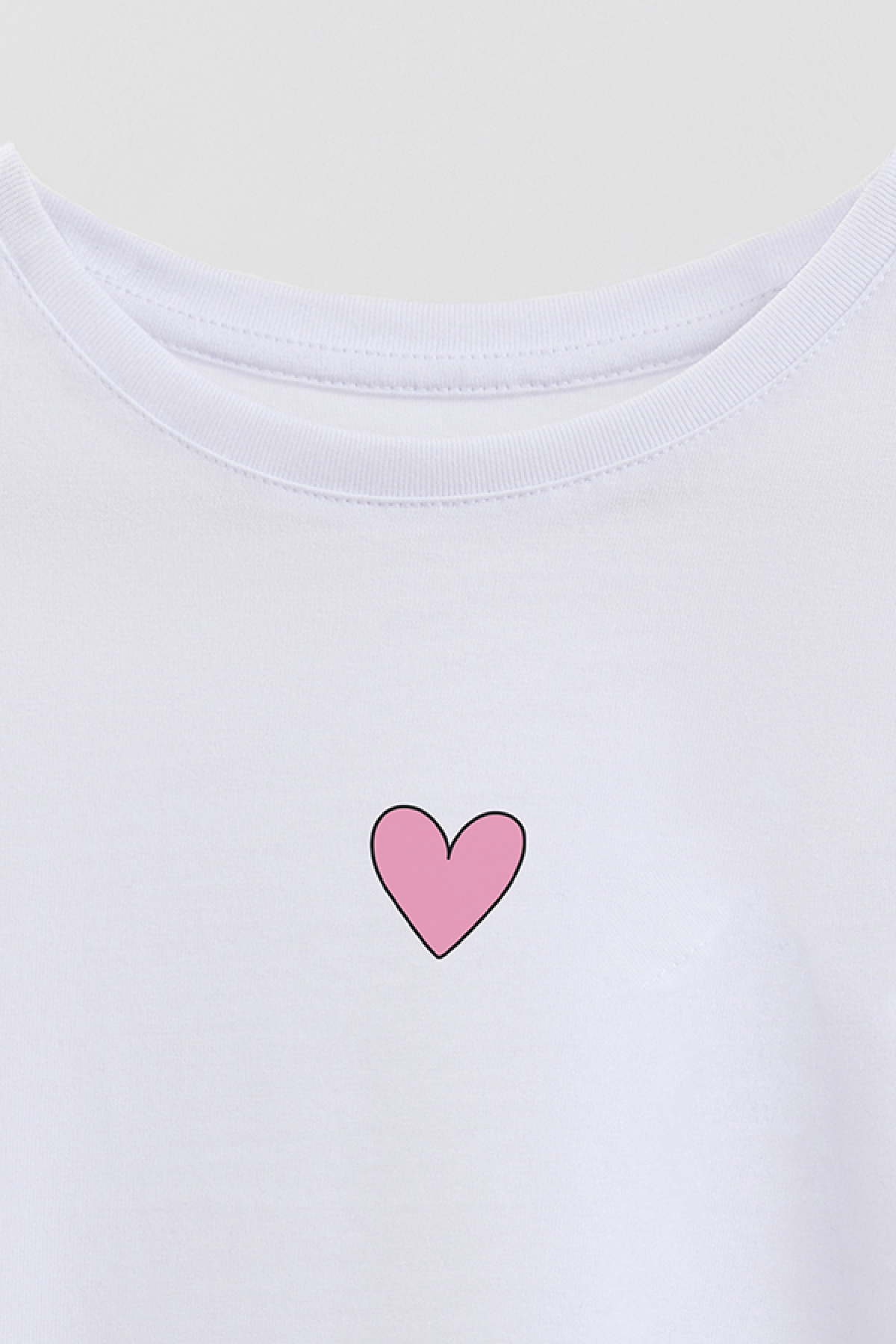 REMERA GIRL OVER GRLY PINK HEART