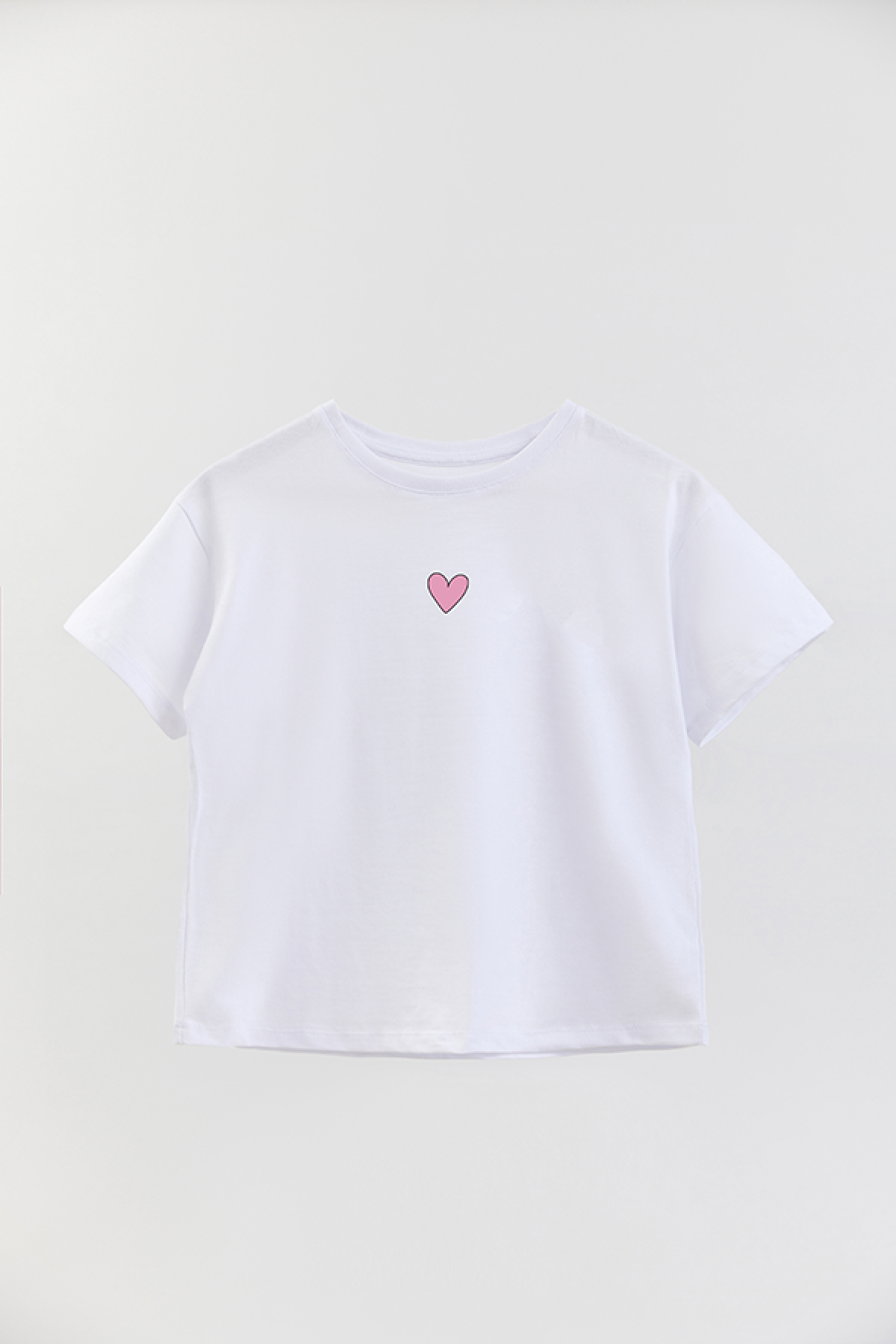 REMERA GIRL OVER GRLY PINK HEART