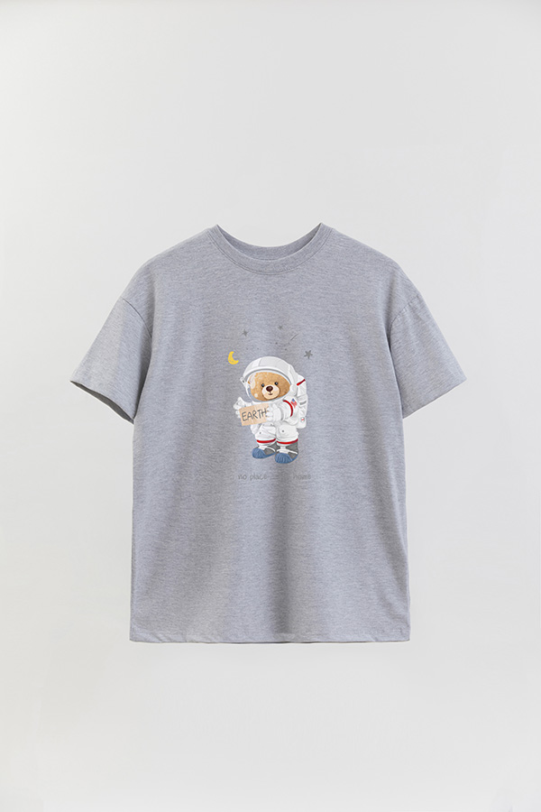 REMERA OVER ESTAMPADA UNISEX TEDDY EARTH