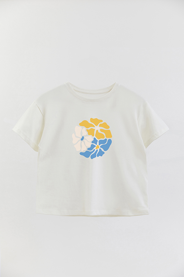 REMERA GIRL OVER BOHO BLOSSOMS
