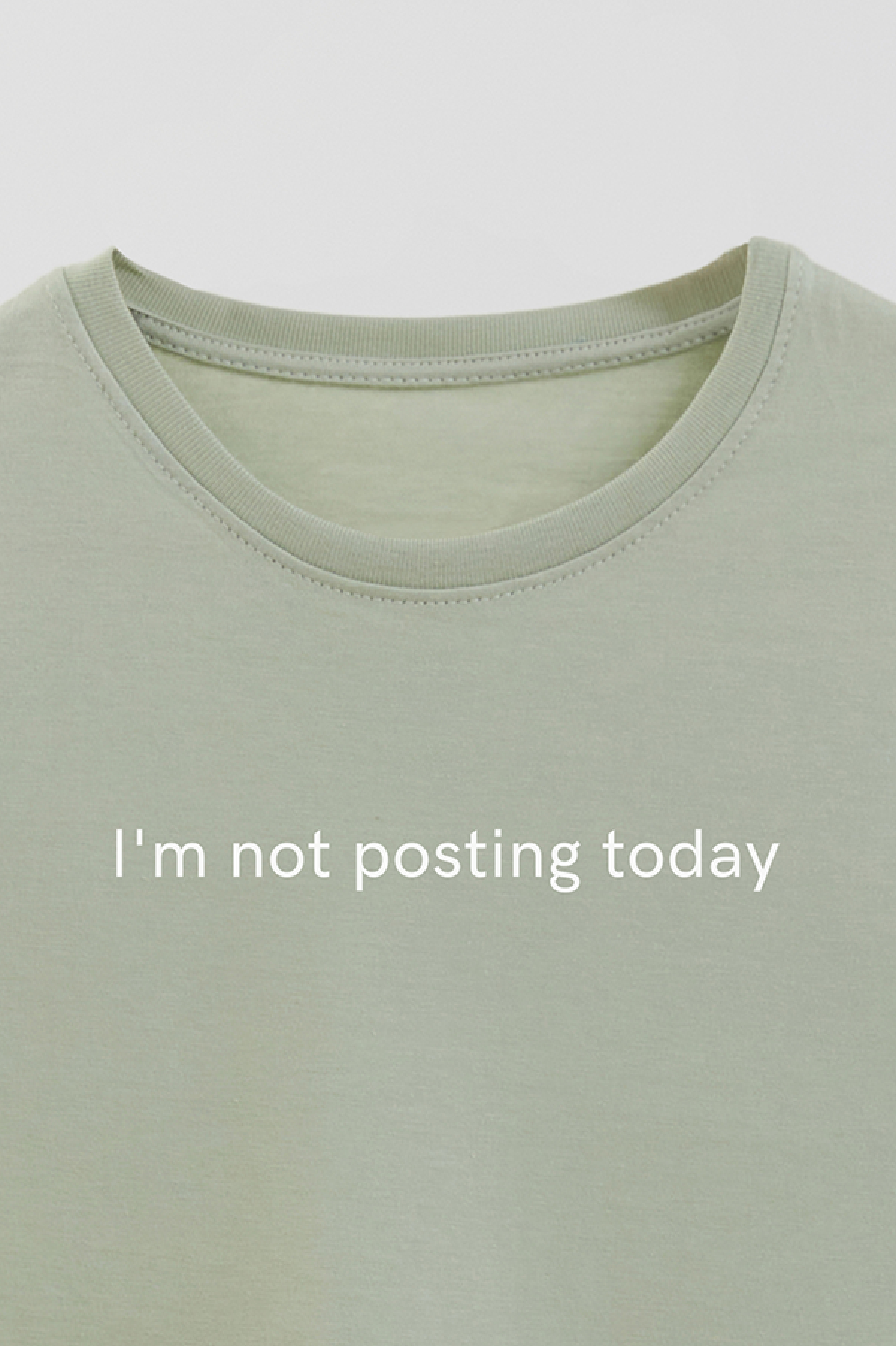 REMERA BASICA ESTAMPADA WCV I'M NOT POSTING TODAY