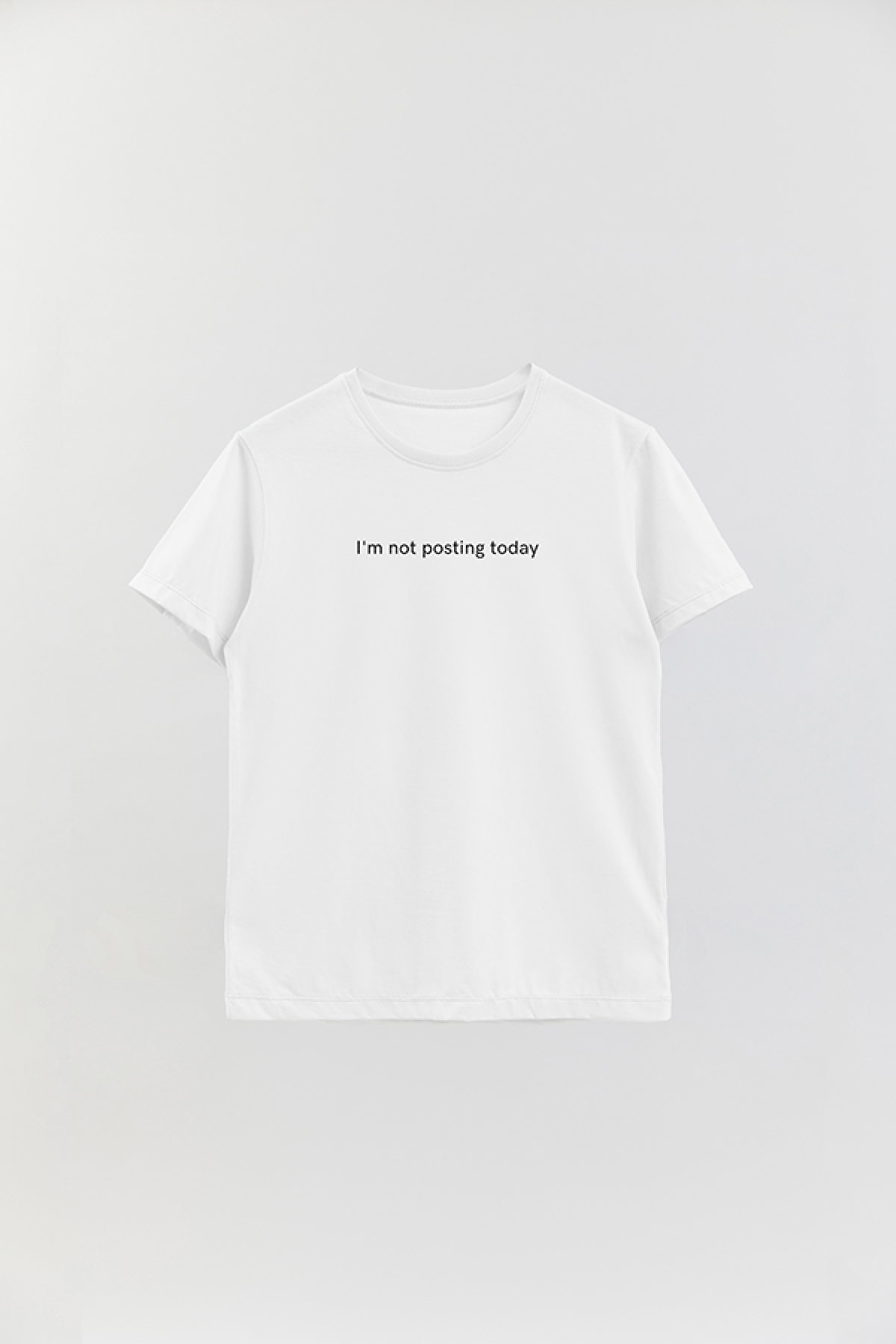 REMERA BASICA ESTAMPADA WCV I'M NOT POSTING TODAY