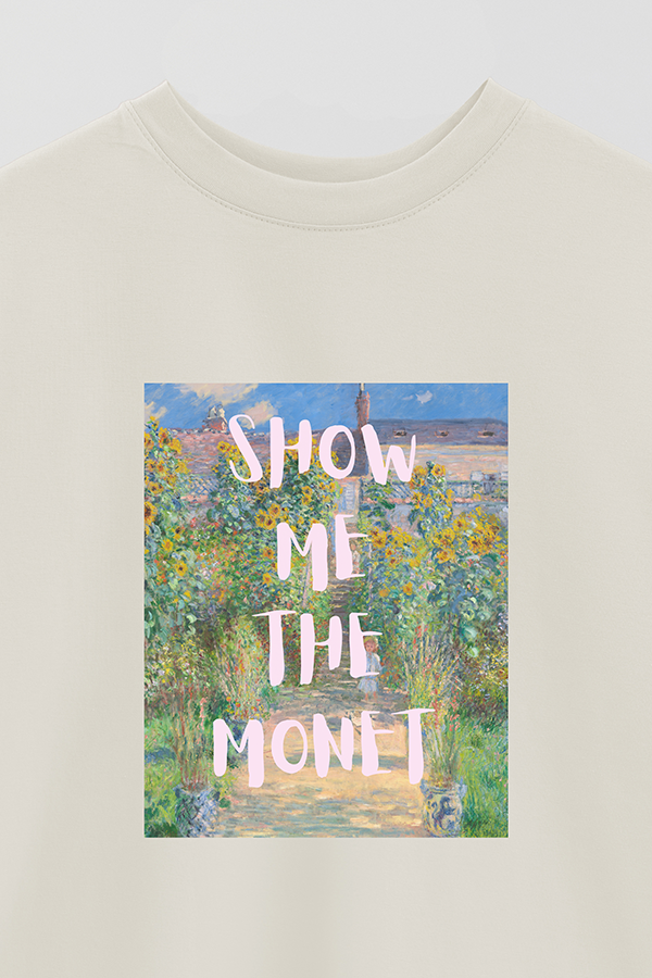 REMERA OVER ESTAMPADA ART COLLECTION 1 SHOW ME THE MONET