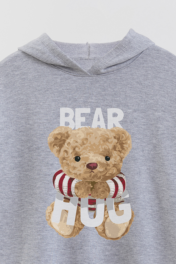 HOODIE RUSTICO KID TEDDY BEAR HUG