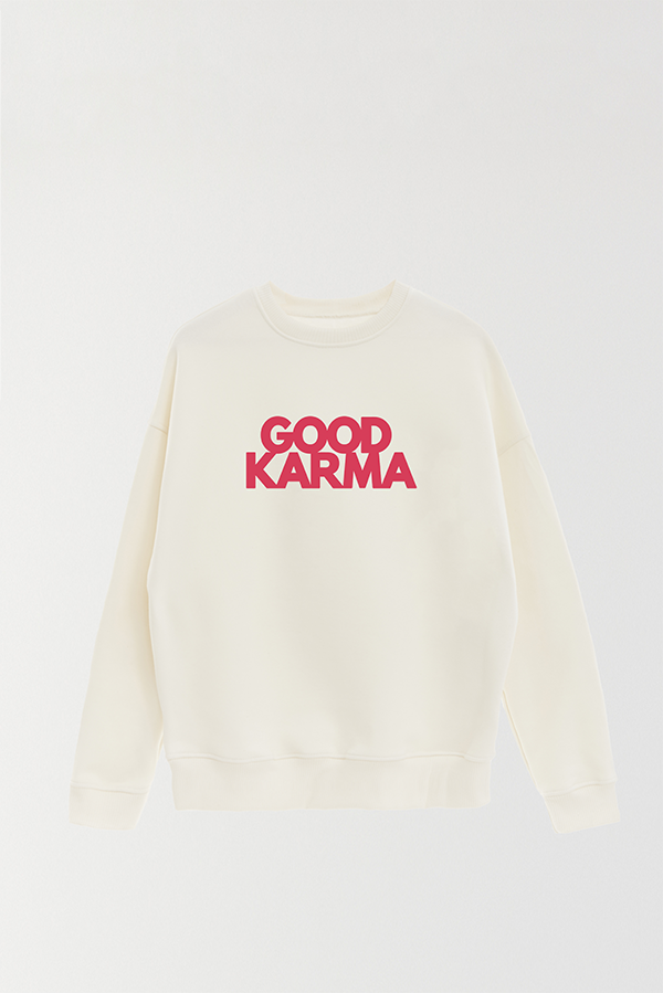 BUZO CREWNECK ESTAMPADO GOOD KARMA