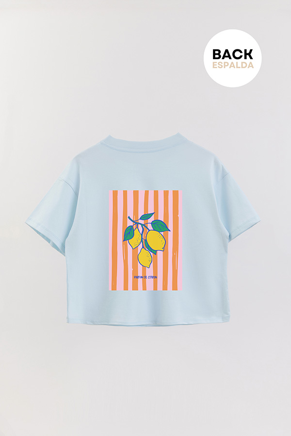 REMERA CROP FB ESTAMPADA PARFUM DE CITRON