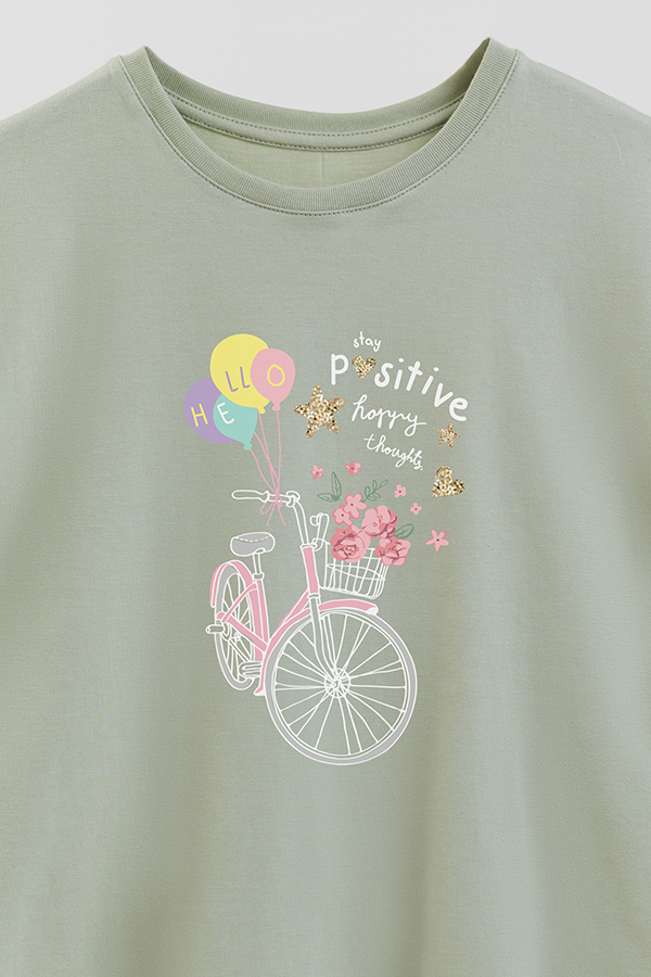 REMERA GIRL OVER STAY POSITIVE