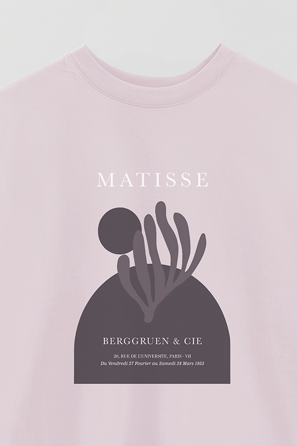 REMERA OVER ESTAMPADA ART COLLECTION MATISSE CACTUS