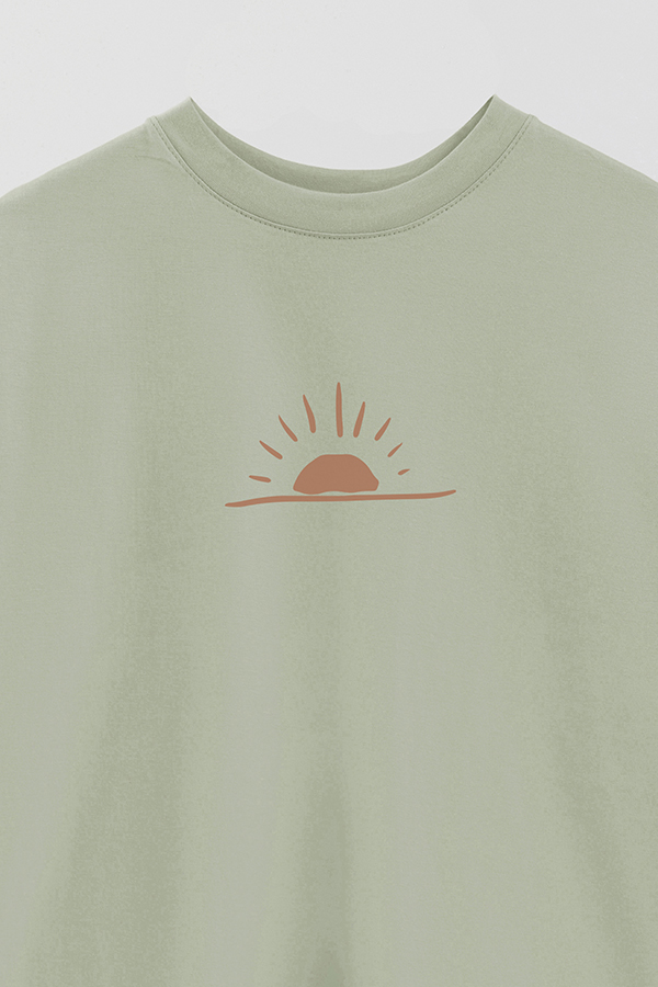 REMERA OVER ESTAMPADA WESTERN SUNRISE