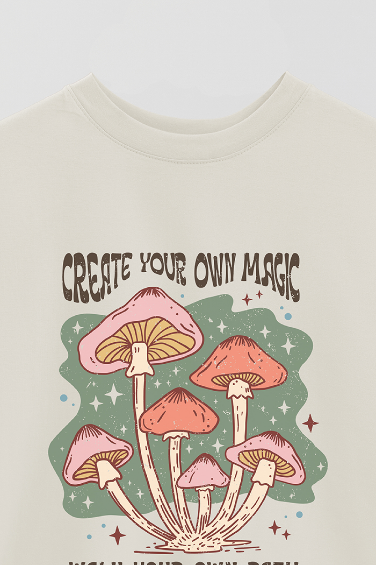 REMERA OVER ESTAMPADA BH CREATE YOUR OWN MAGIC