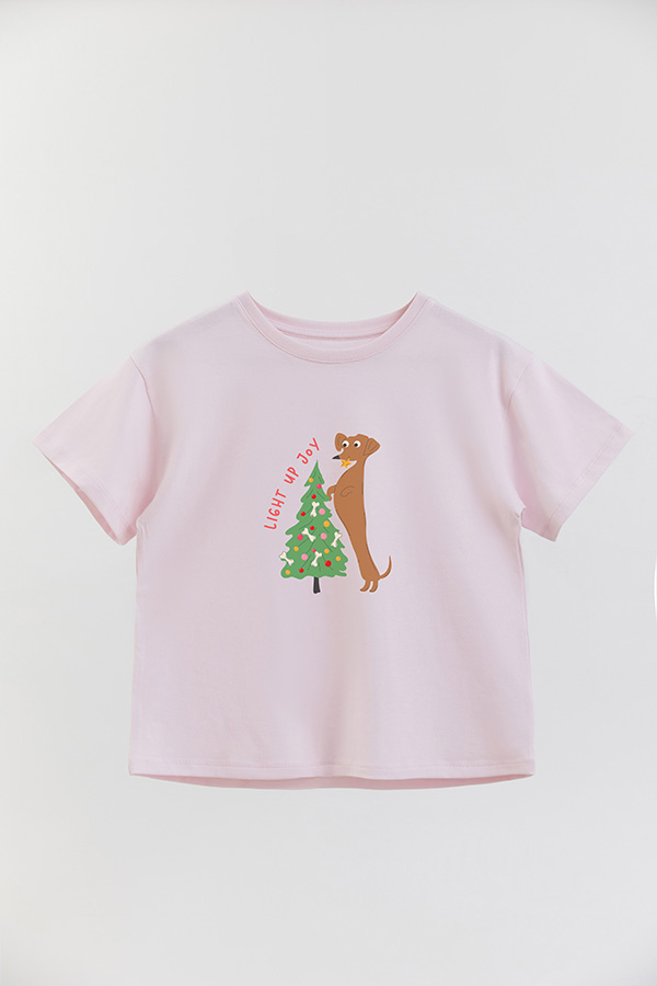 REMERA GIRL OVER DG LIGHT UP JOY