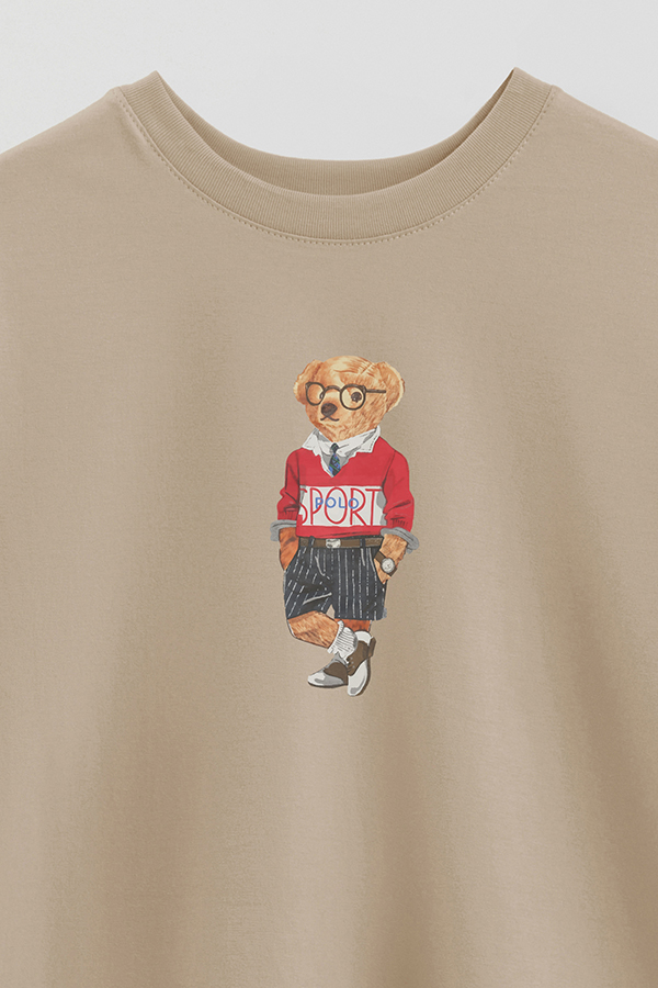 REMERA OVER ESTAMPADA UNISEX BEAR SPORT SWEATSHIRT