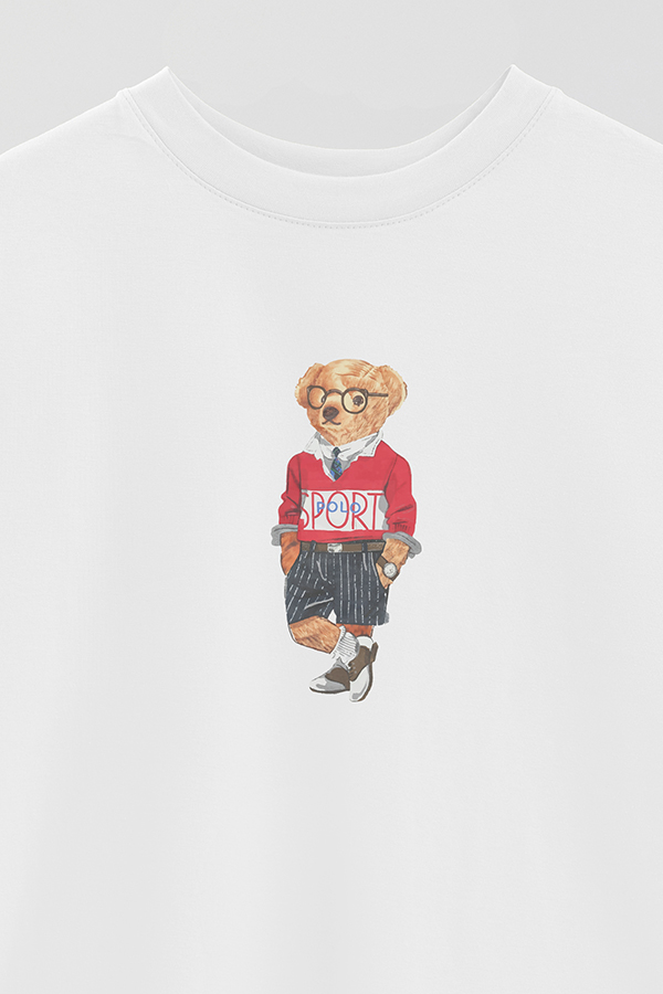 REMERA OVER ESTAMPADA UNISEX BEAR SPORT SWEATSHIRT