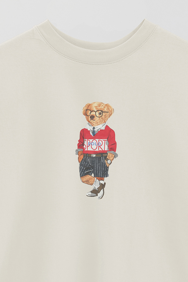 REMERA OVER ESTAMPADA UNISEX BEAR SPORT SWEATSHIRT