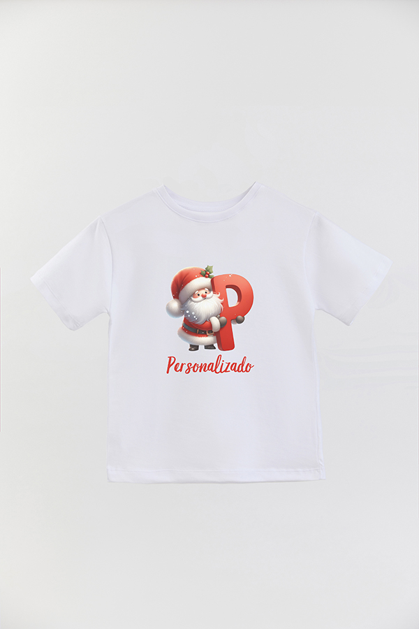 REMERA BASICA ESTAMPADA SANTA LETTERS PERSONALIZADO