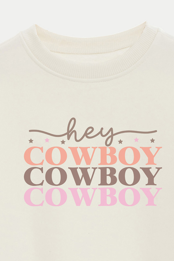 BUZO CROP ESTAMPADO WESTERN COWBOY