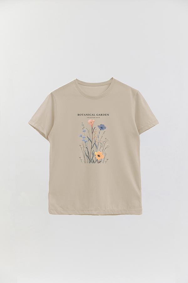 REMERA BASICA ESTAMPADA GARDEN 50