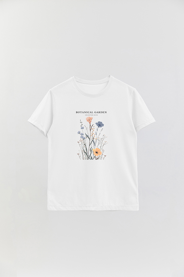 REMERA BASICA ESTAMPADA GARDEN 50