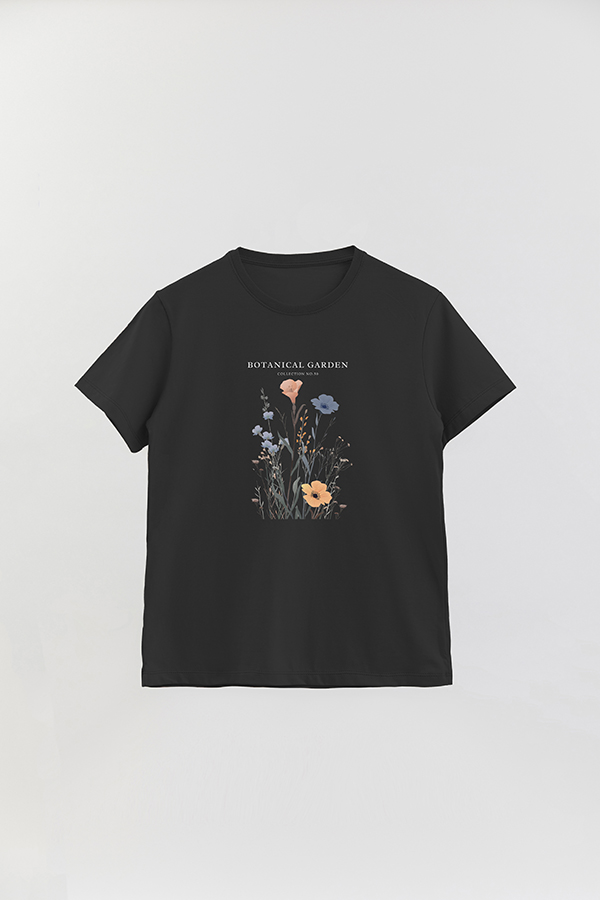 REMERA BASICA ESTAMPADA GARDEN 50