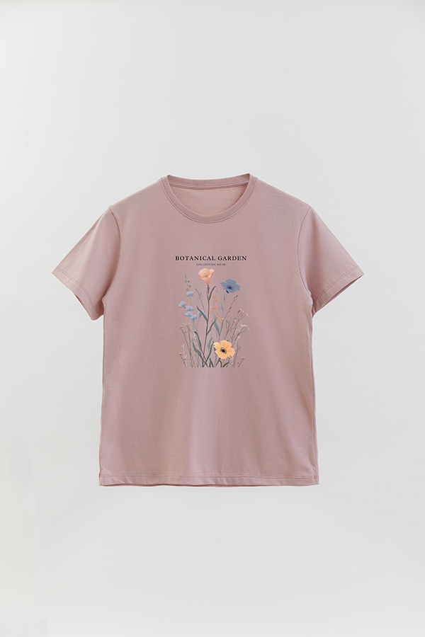 REMERA BASICA ESTAMPADA GARDEN 50