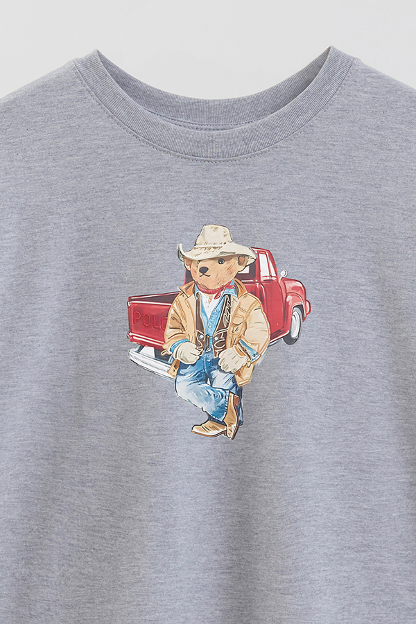 REMERA OVER ESTAMPADA UNISEX BEAR TRUCKER