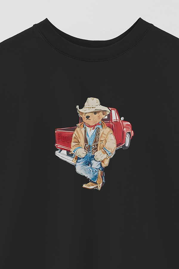 REMERA OVER ESTAMPADA UNISEX BEAR TRUCKER