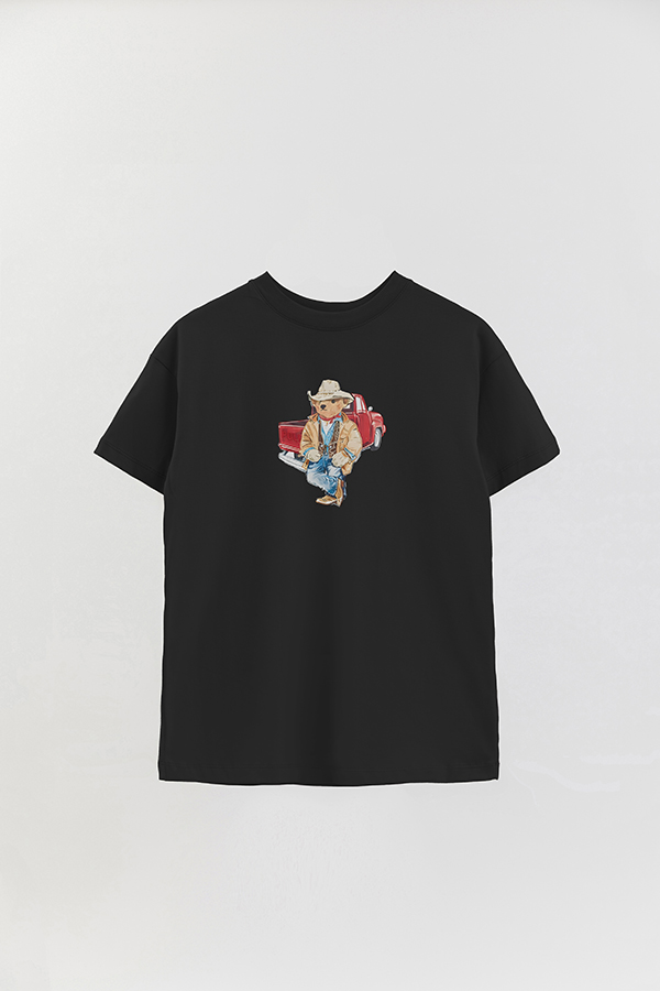 REMERA OVER ESTAMPADA UNISEX BEAR TRUCKER