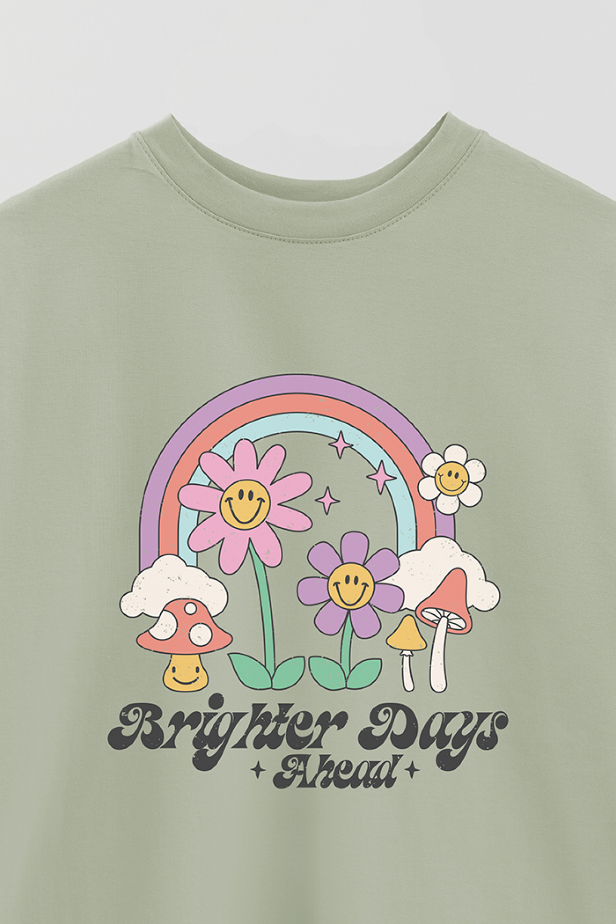 REMERA OVER ESTAMPADA RT2 BRIGHTER DAYS AHEAD