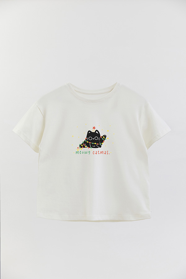 REMERA GIRL OVER JINGLE CAT 17