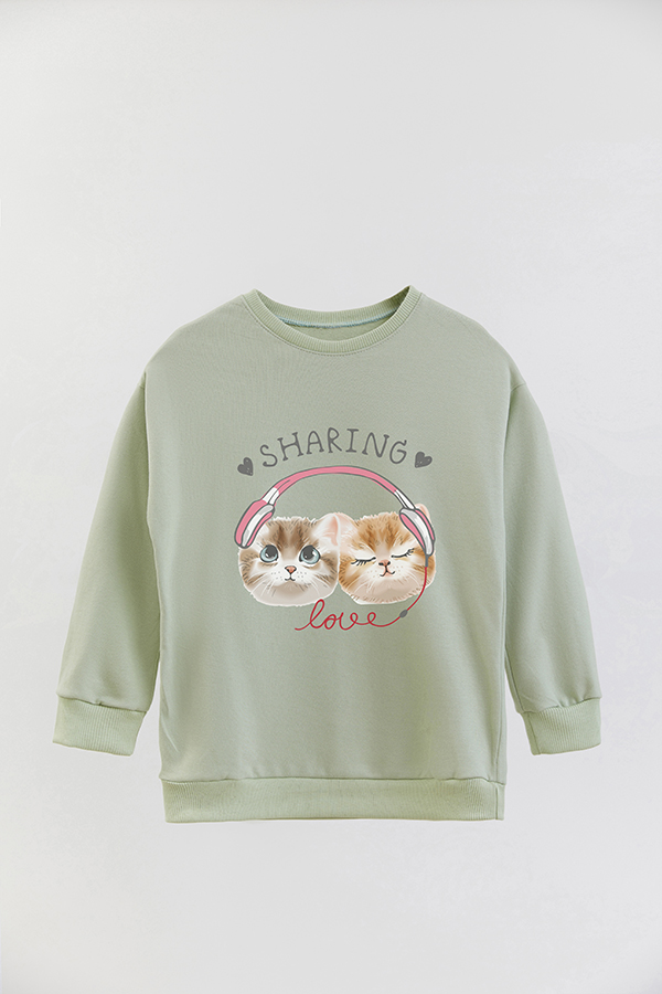 BUZO CREWNECK RUSTICO KITTY DREAMS SHARING