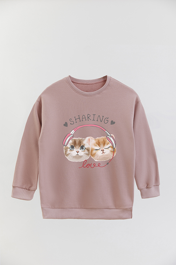 BUZO CREWNECK RUSTICO KITTY DREAMS SHARING