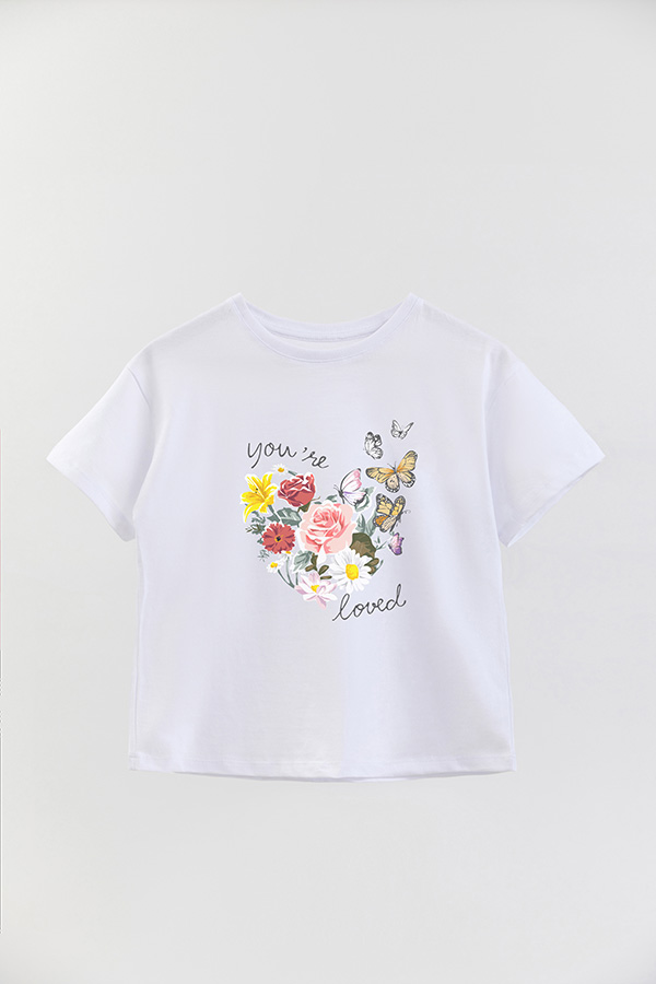 REMERA GIRL OVER YOU ARE LOVED