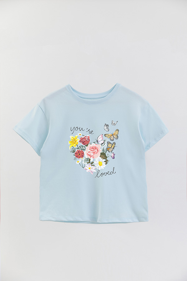 REMERA GIRL OVER YOU ARE LOVED