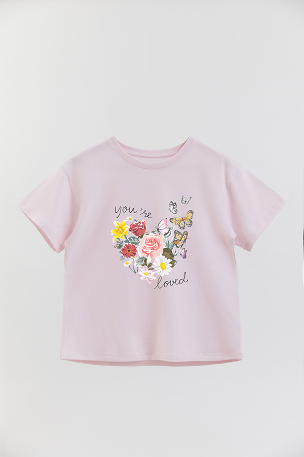 REMERA GIRL OVER YOU ARE LOVED