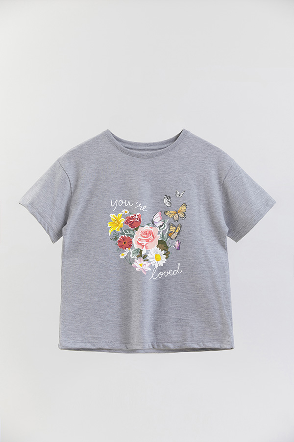 REMERA GIRL OVER YOU ARE LOVED
