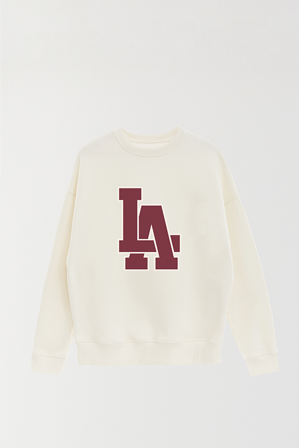 BUZO CREWNECK ESTAMPADO VARSITY LA