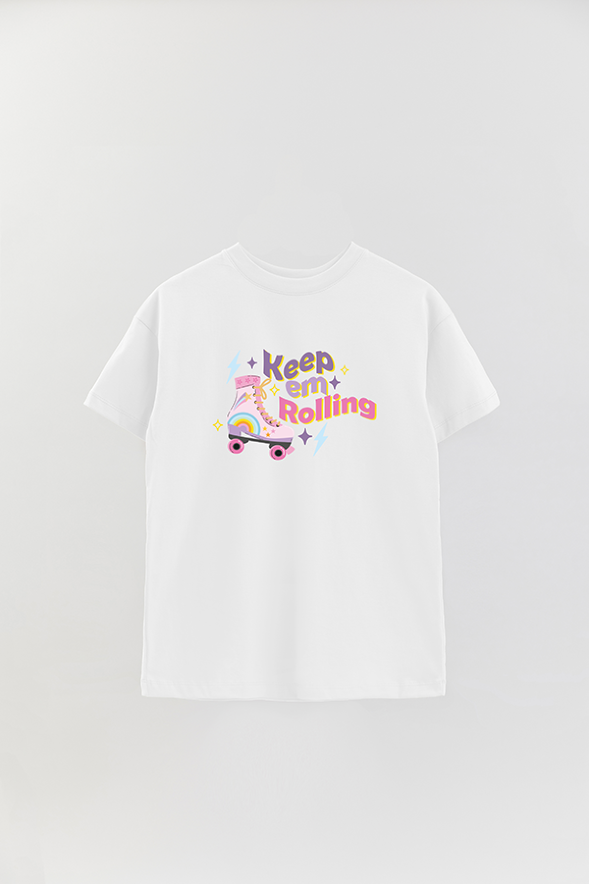 REMERA OVER ESTAMPADA LV2 KEEP EM ROLLING