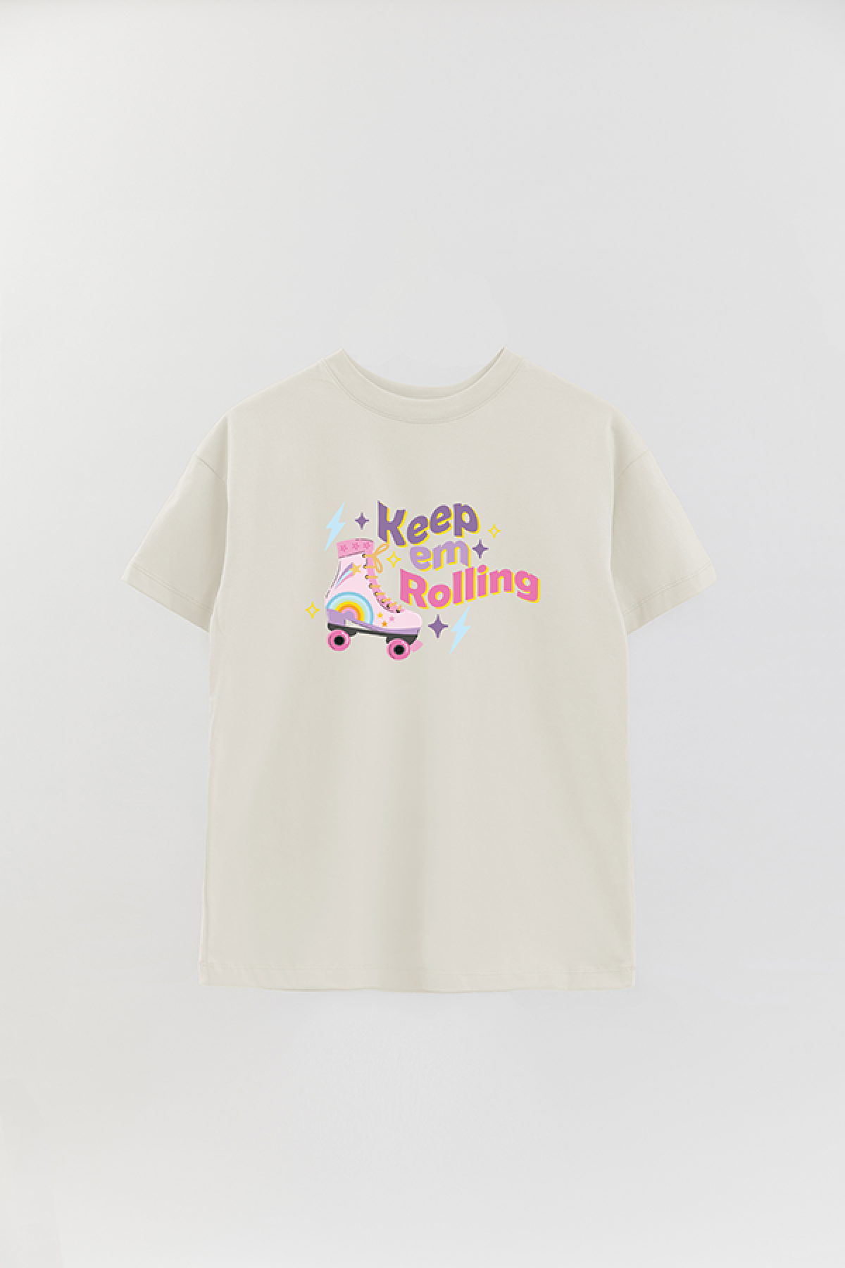 REMERA OVER ESTAMPADA LV2 KEEP EM ROLLING