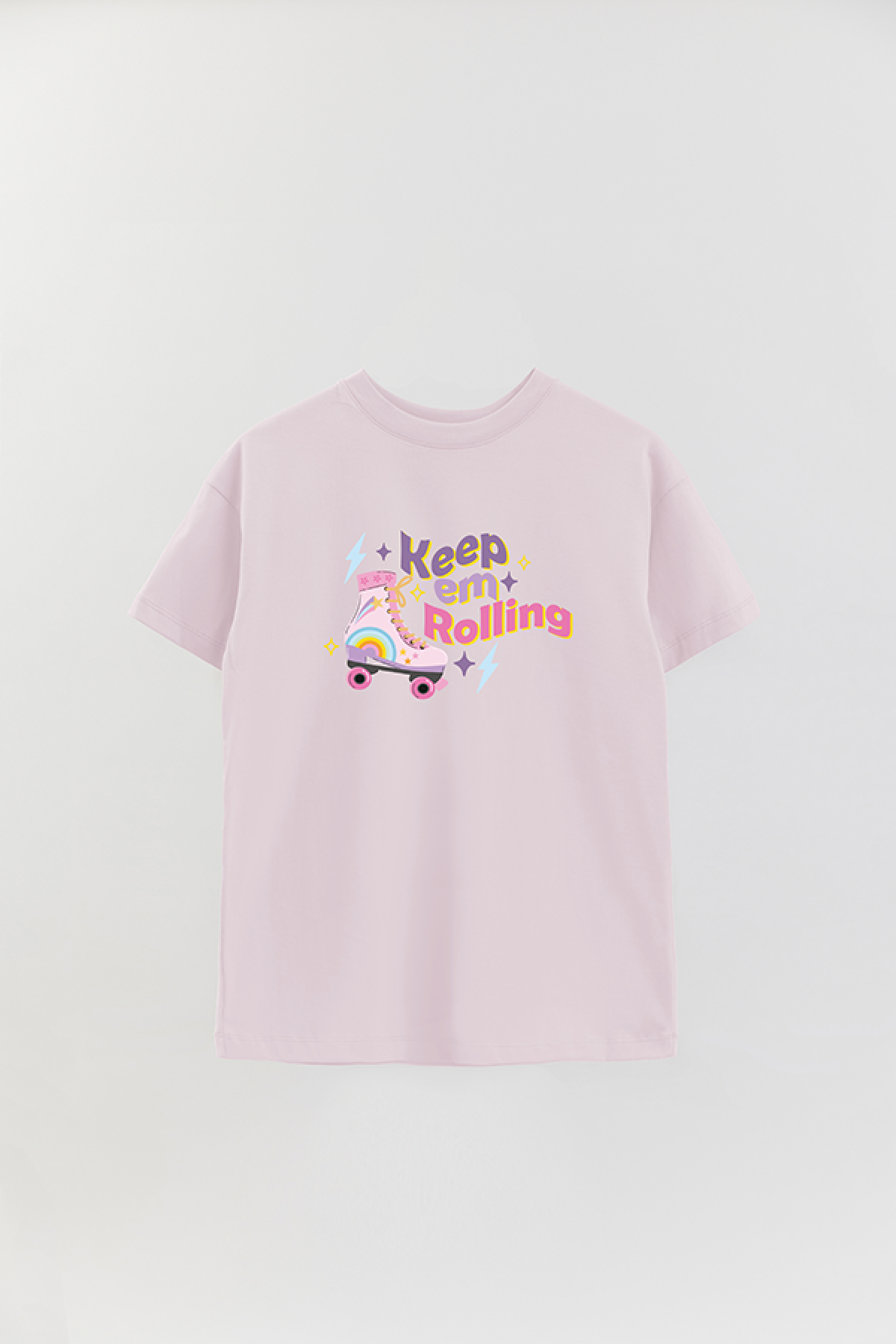 REMERA OVER ESTAMPADA LV2 KEEP EM ROLLING