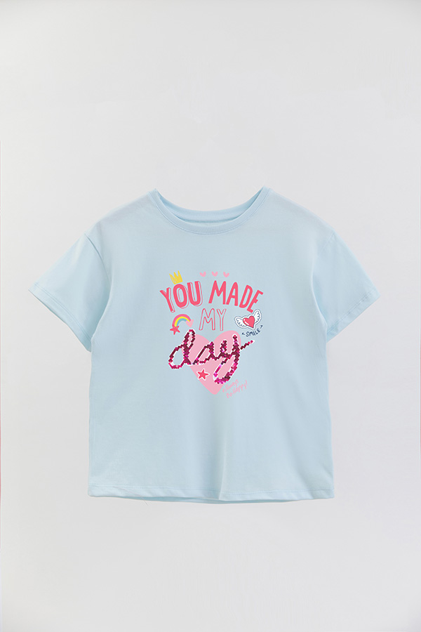 REMERA GIRL OVER YOU MADE MY DAY