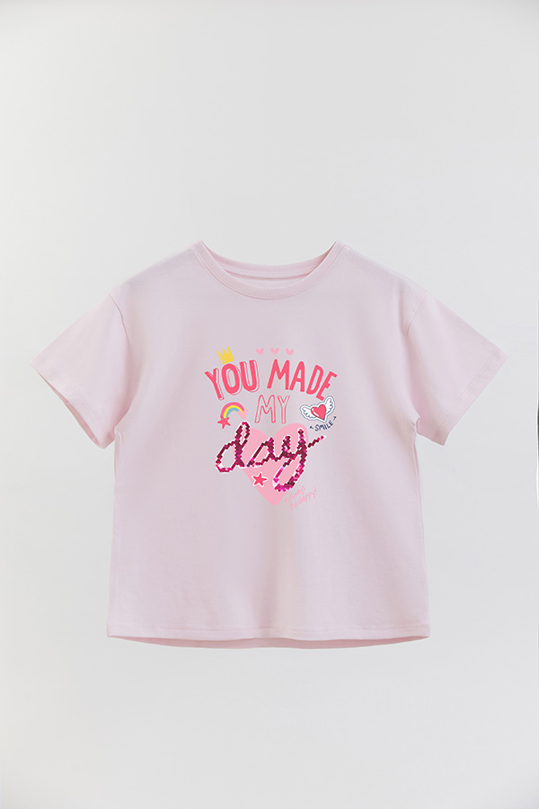 REMERA GIRL OVER YOU MADE MY DAY