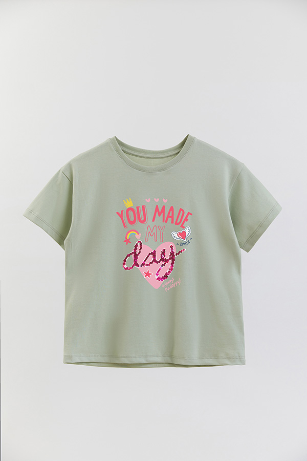 REMERA GIRL OVER YOU MADE MY DAY