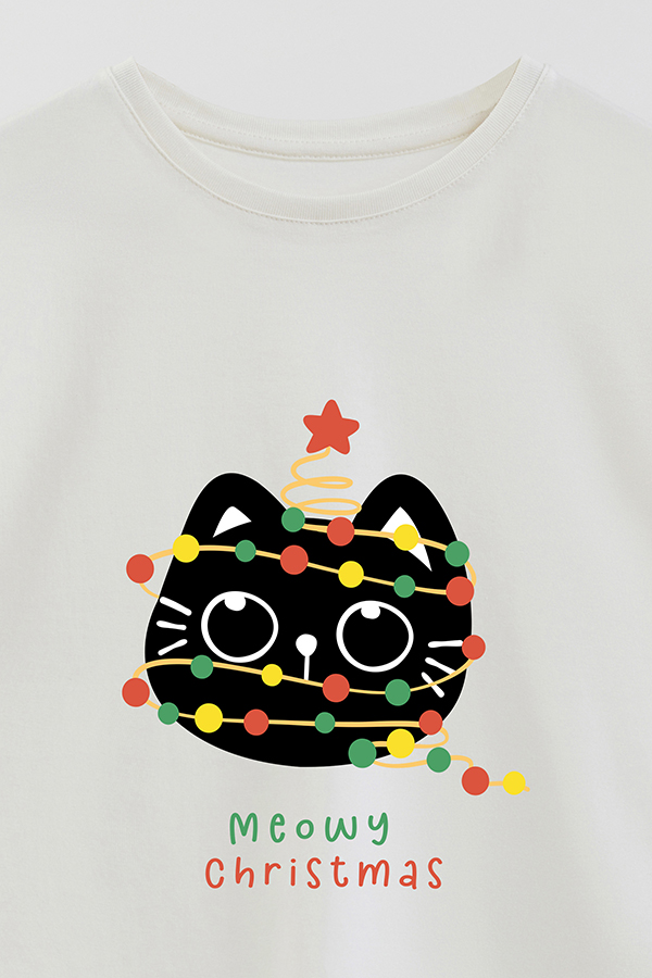 REMERA GIRL OVER JINGLE CAT 27