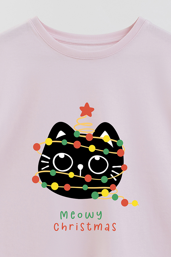 REMERA GIRL OVER JINGLE CAT 27