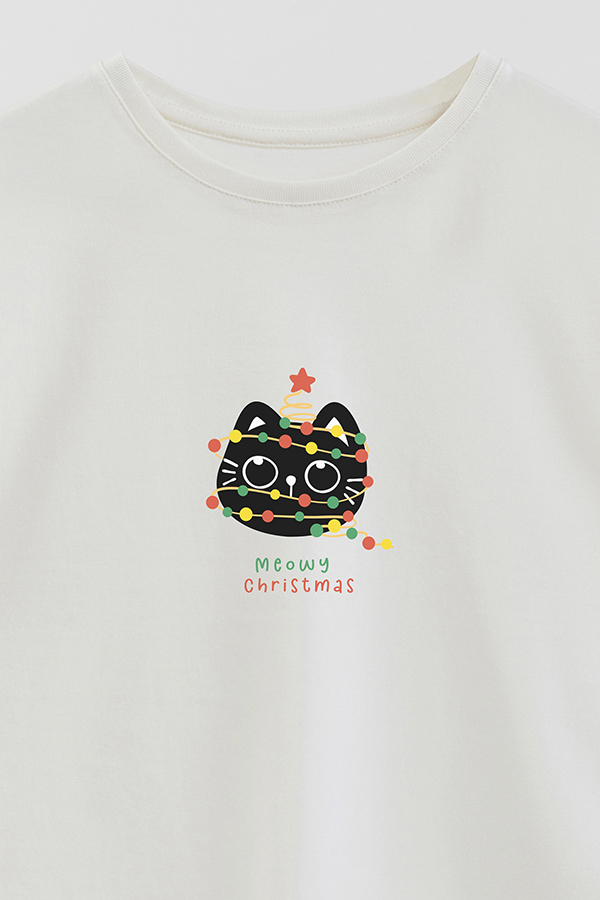 REMERA GIRL OVER JINGLE CAT 27