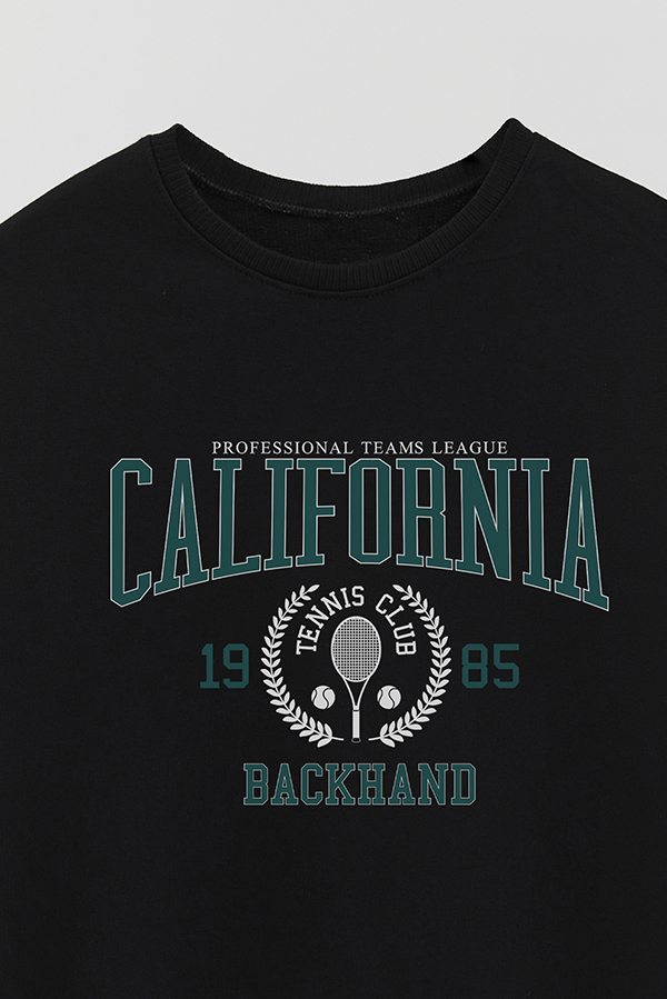 BUZO CREWNECK RUSTICO VARSITY GIRL CALIFORNIA